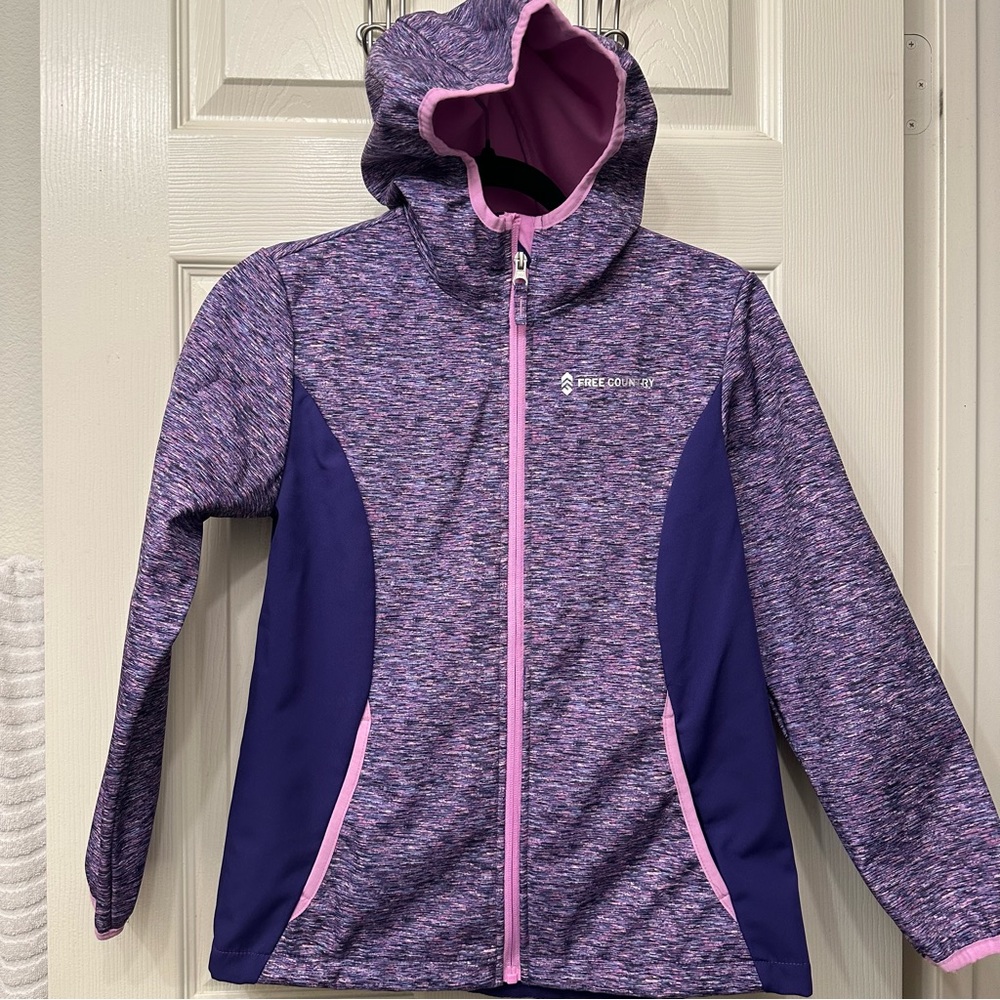 Free Country Girls Purple Hooded Jacket